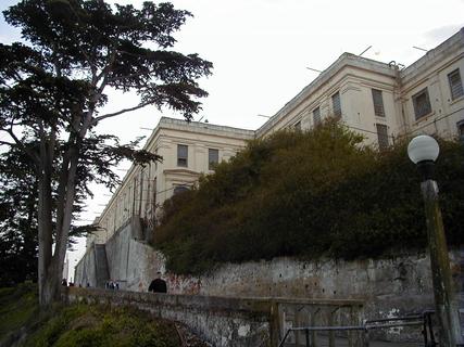 Side of Cell Block on Alcatraz<br>Location: <a href="https://www.google.com/maps/search/?api=1&query=37.82746,-122.42338" target="_new">Alcatraz Island</a>